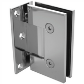 Offset wall to glass frameless shower screen hinge - Chrome